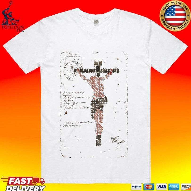 Bravest Jesus Postcard T-shirt Unisex T-shirt, Sweatshirt, Hoodie, Long Sleeve Tee - T-Shirt, Sweatshirt, Hoodie