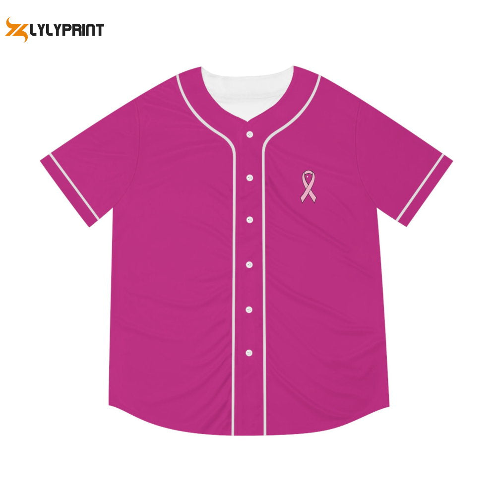 Breast cancer awareness Baseball Jersey - lylyprint.com baseball jersey product view 1