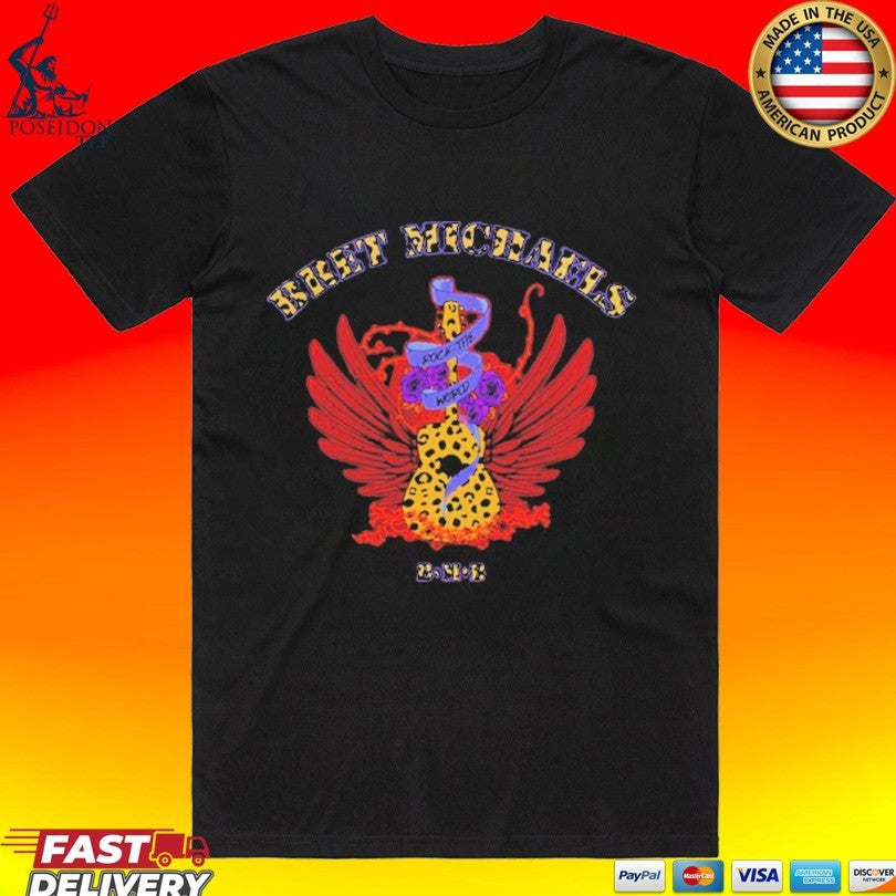 Bret Michaels Cheetah Print Guitar T-shirt Unisex T-shirt, Sweatshirt, Hoodie, Long Sleeve Tee - T-Shirt, Sweatshirt, Hoodie