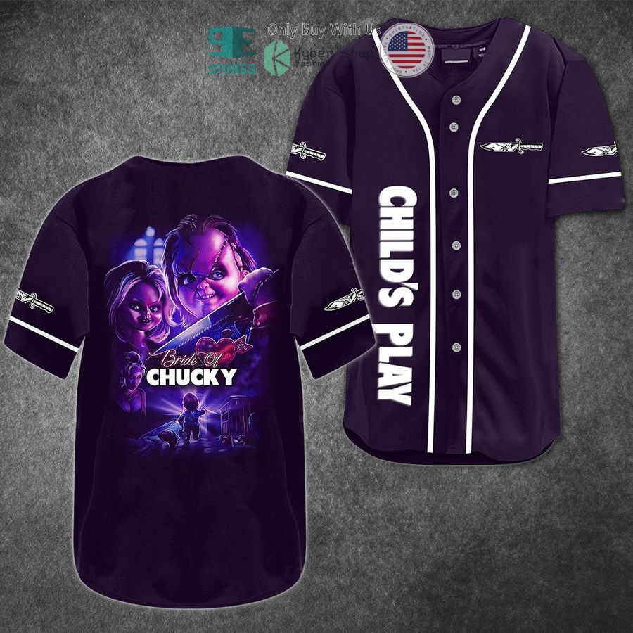BEST Bride of Chucky Child's Play Baseball Jersey baseball jersey product view 1