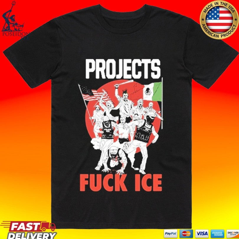 Brooklyn Projects Fuck Ice Freedom T-shirt Unisex T-shirt, Sweatshirt, Hoodie, Long Sleeve Tee - T-Shirt, Sweatshirt, Hoodie