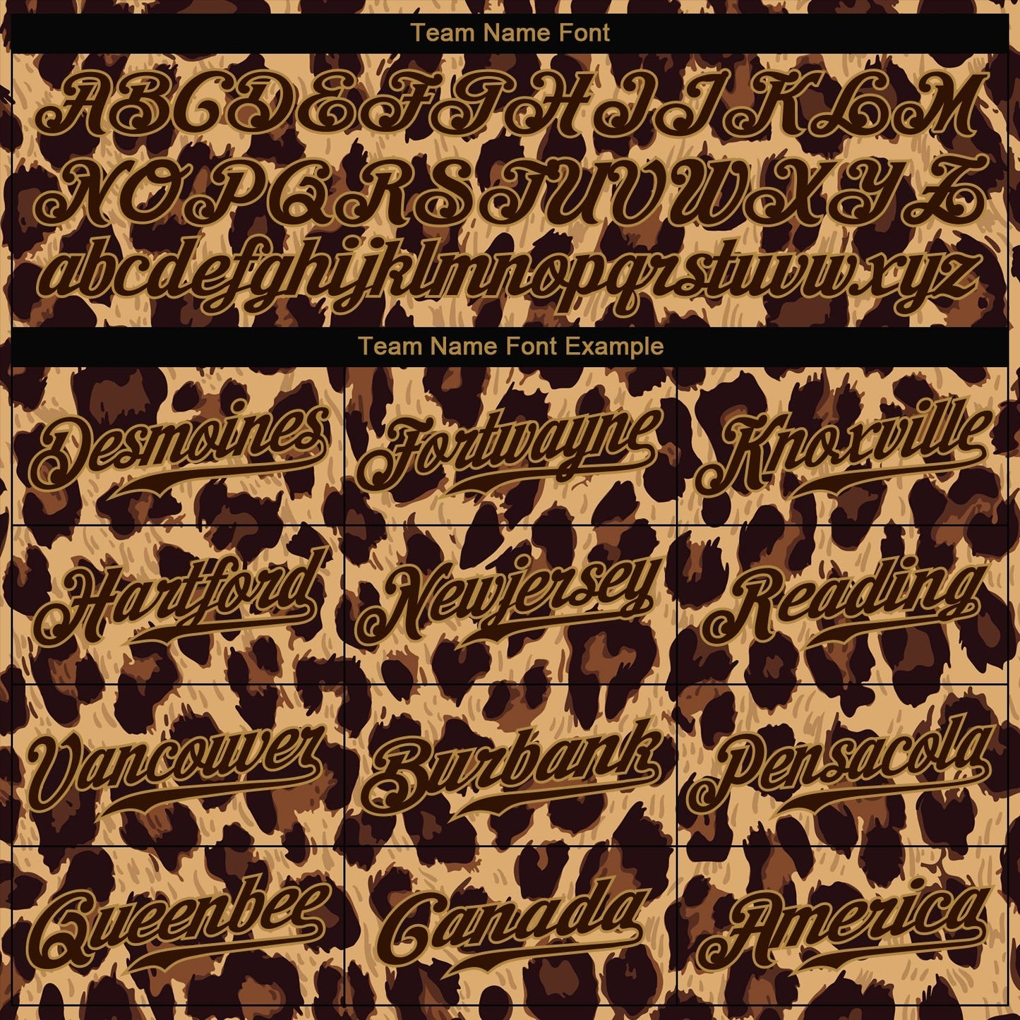 Custom Brown Brown-Old Gold 3D Pattern Design Leopard Authentic Baseball Jersey baseball jersey product view 4