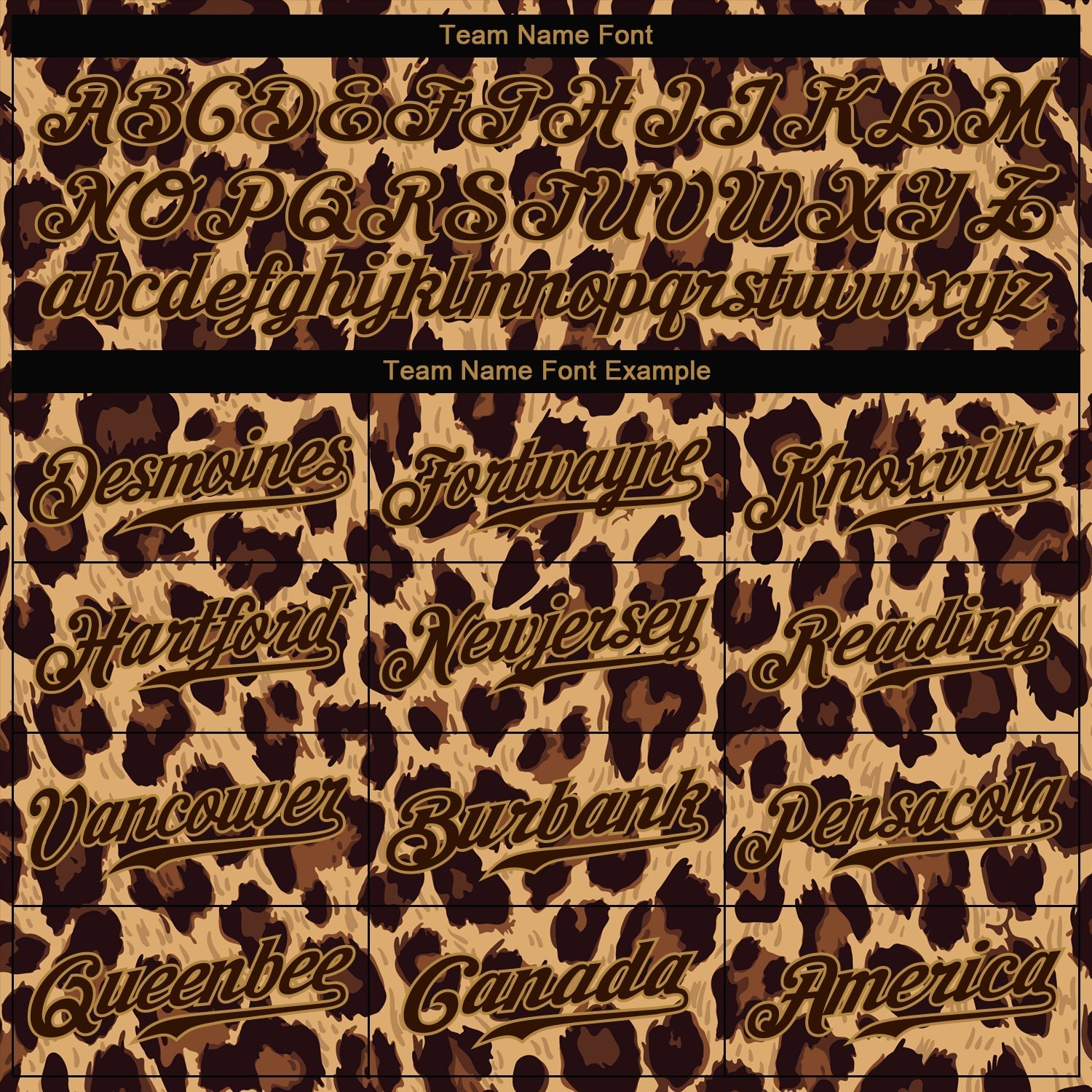 Custom Brown Brown-Old Gold 3D Pattern Design Leopard Authentic Baseball Jersey baseball jersey product view 4