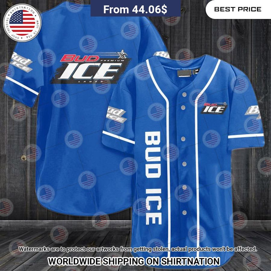 Bud ice Baseball Shirt baseball jersey product view 1