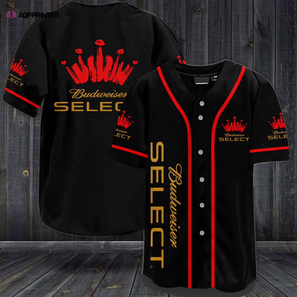 Budweiser Select Baseball Jersey - Aopprinter baseball jersey product view 1