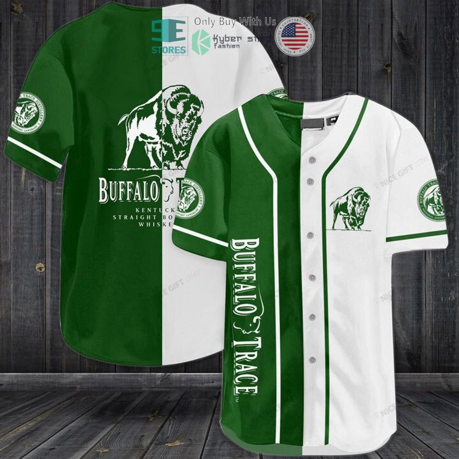 BEST Buffalo Trace green white Baseball Jersey baseball jersey product view 1