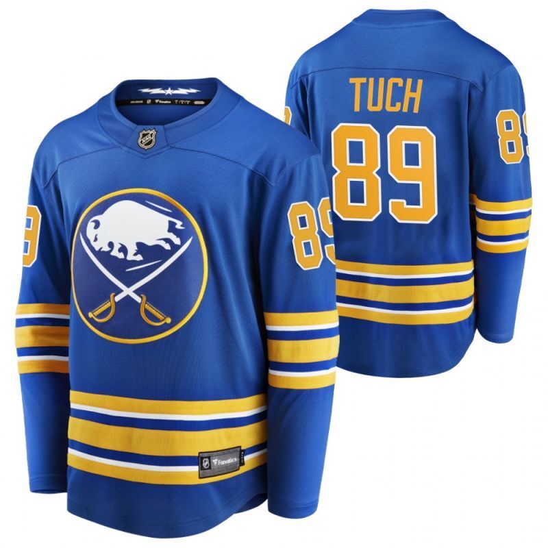 buffalo sabres #89 alex tuch royal-home-2021-trade-jersey Hockey Jersey hockey jersey product view 1