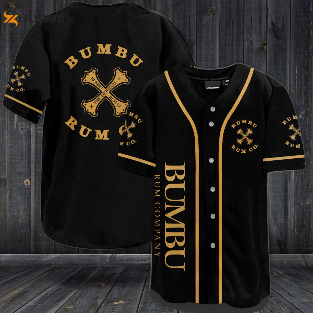 Bumbu Rum Co. All Over Print Unisex Baseball Jersey - lylyprint.com baseball jersey product view 1