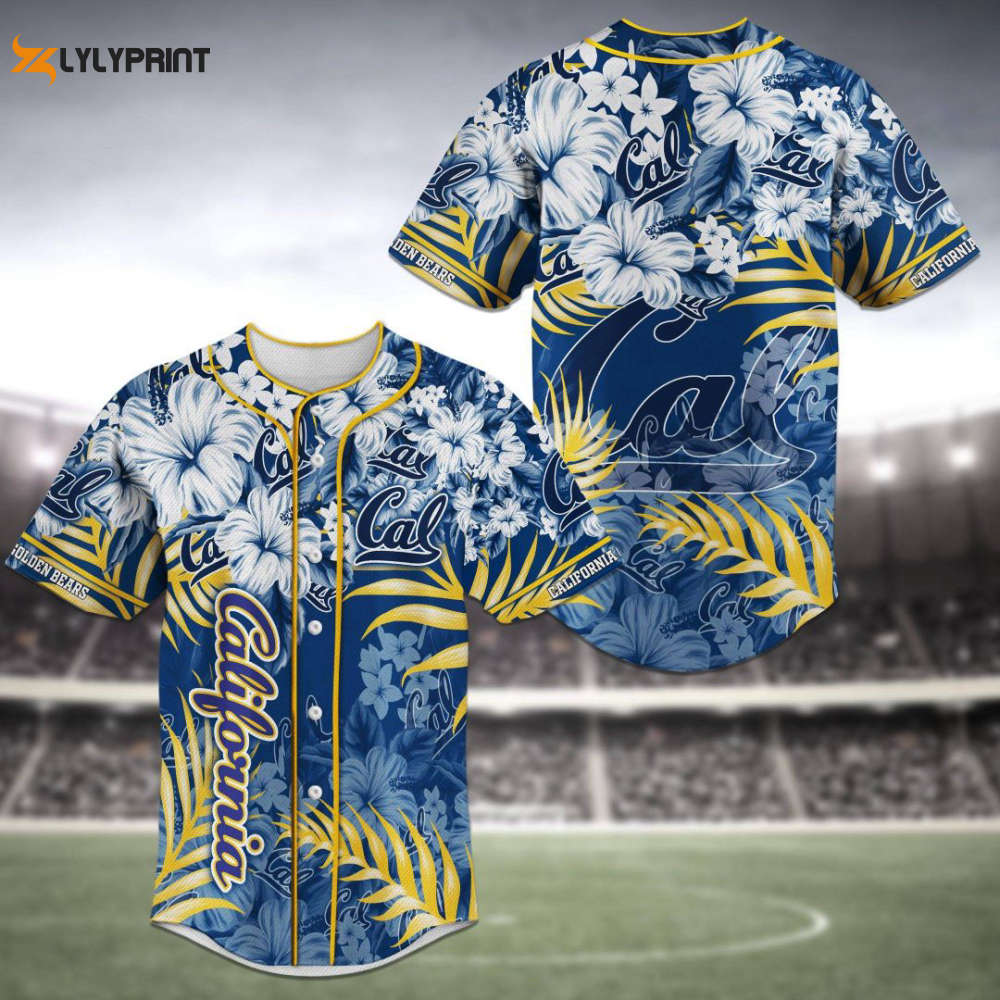 California Golden Bears Baseball Jersey Personalized 2023 Gift For Men Women - lylyprint.com baseball jersey product view 1