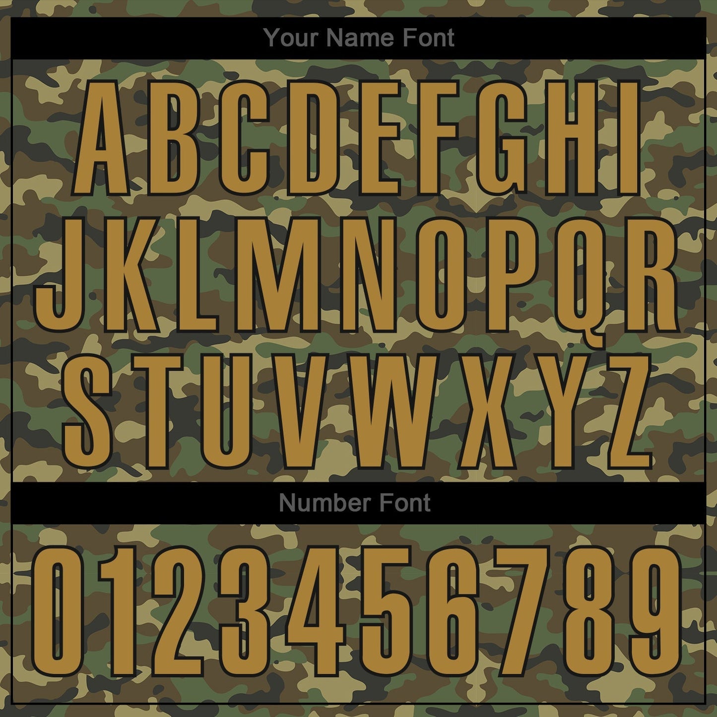 Custom Camo Old Gold-Black Authentic Salute To Service Baseball Jersey baseball jersey product view 5