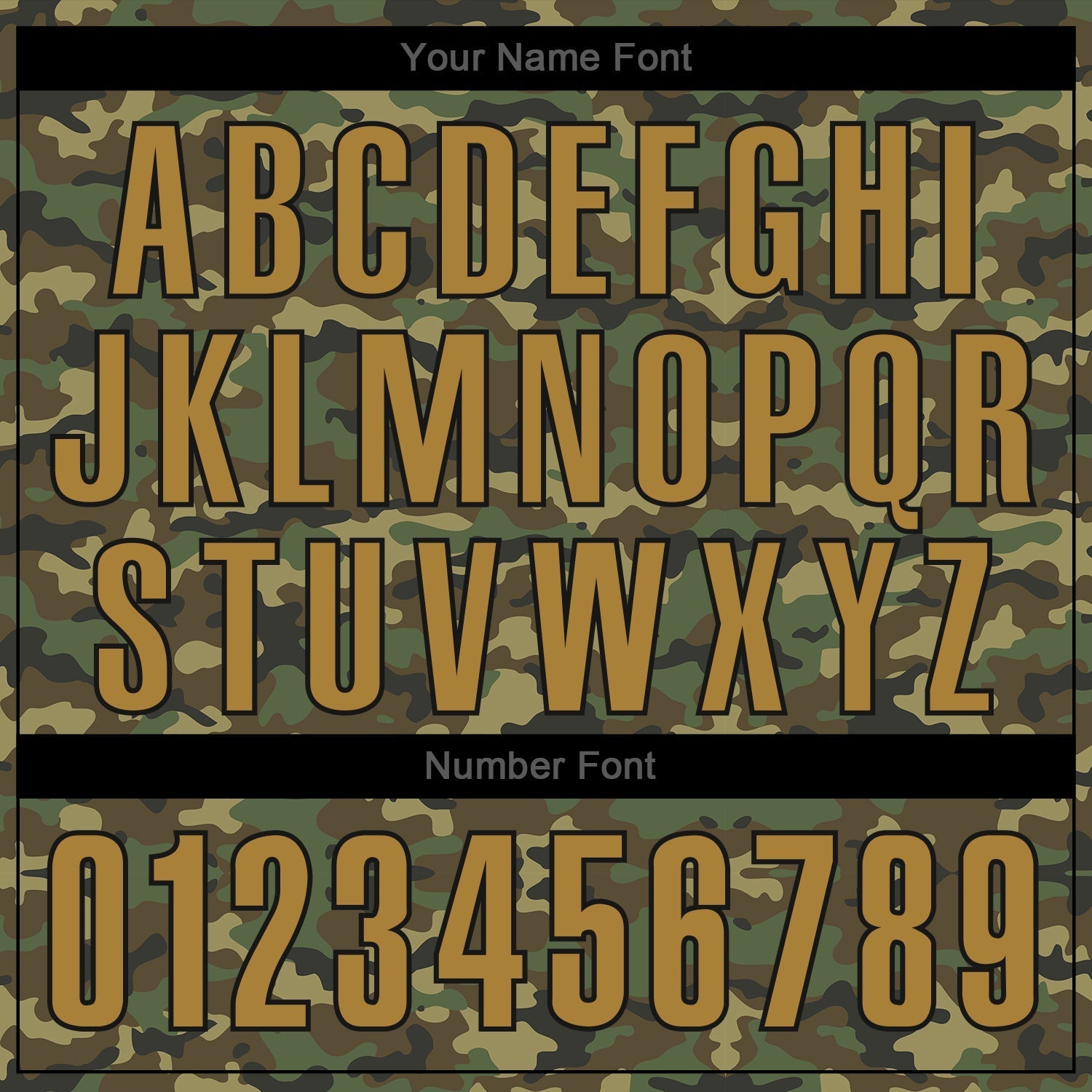 Custom Camo Old Gold-Black Authentic Salute To Service Baseball Jersey baseball jersey product view 5
