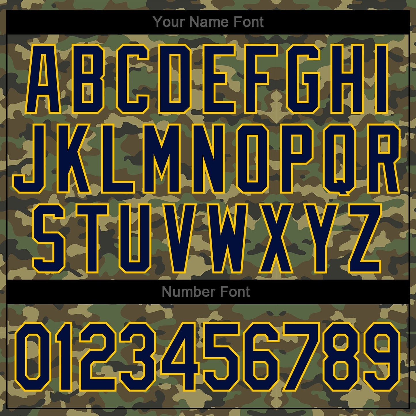 Custom Camo Navy-Gold Authentic Salute To Service Baseball Jersey baseball jersey product view 5
