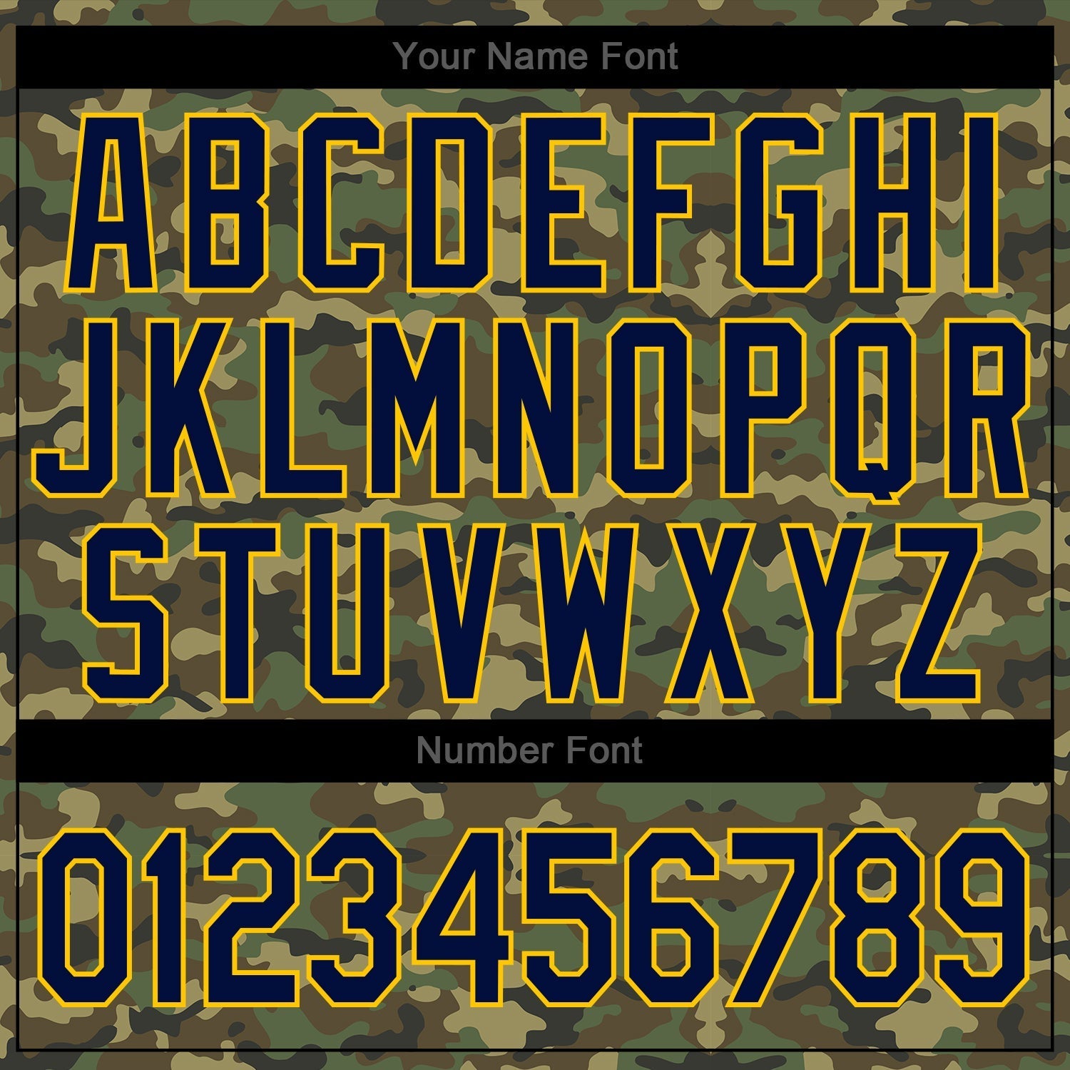 Custom Camo Navy-Gold Authentic Salute To Service Baseball Jersey baseball jersey product view 5