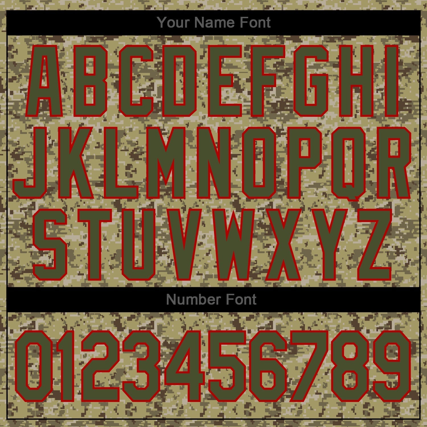 Custom Camo Olive-Red Authentic Salute To Service Baseball Jersey baseball jersey product view 5