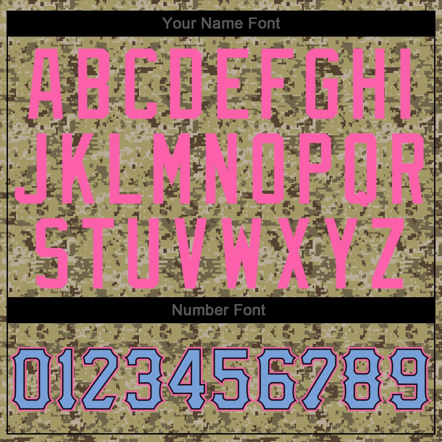 Custom Camo Light Blue-Pink Authentic Salute To Service Baseball Jersey baseball jersey product view 5