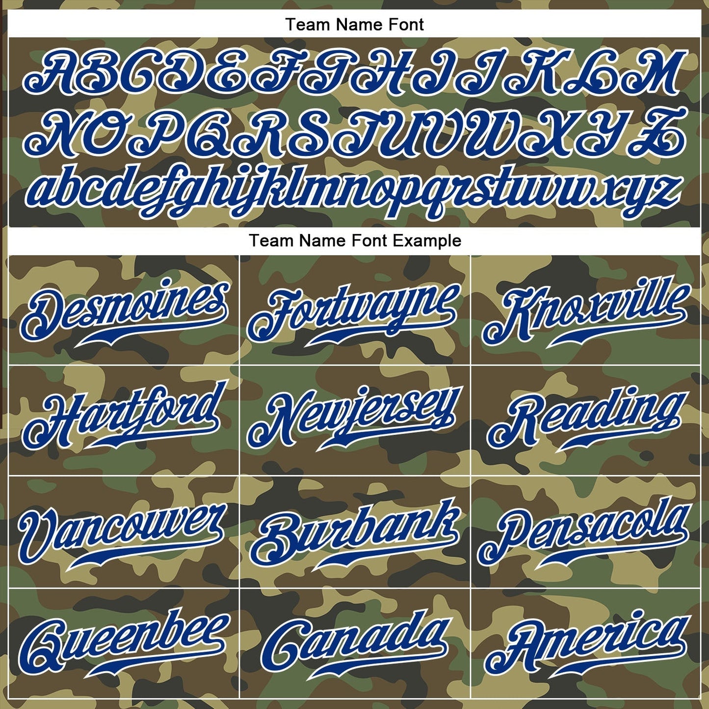 Custom Camo Royal-White Authentic Salute To Service Baseball Jersey baseball jersey product view 4