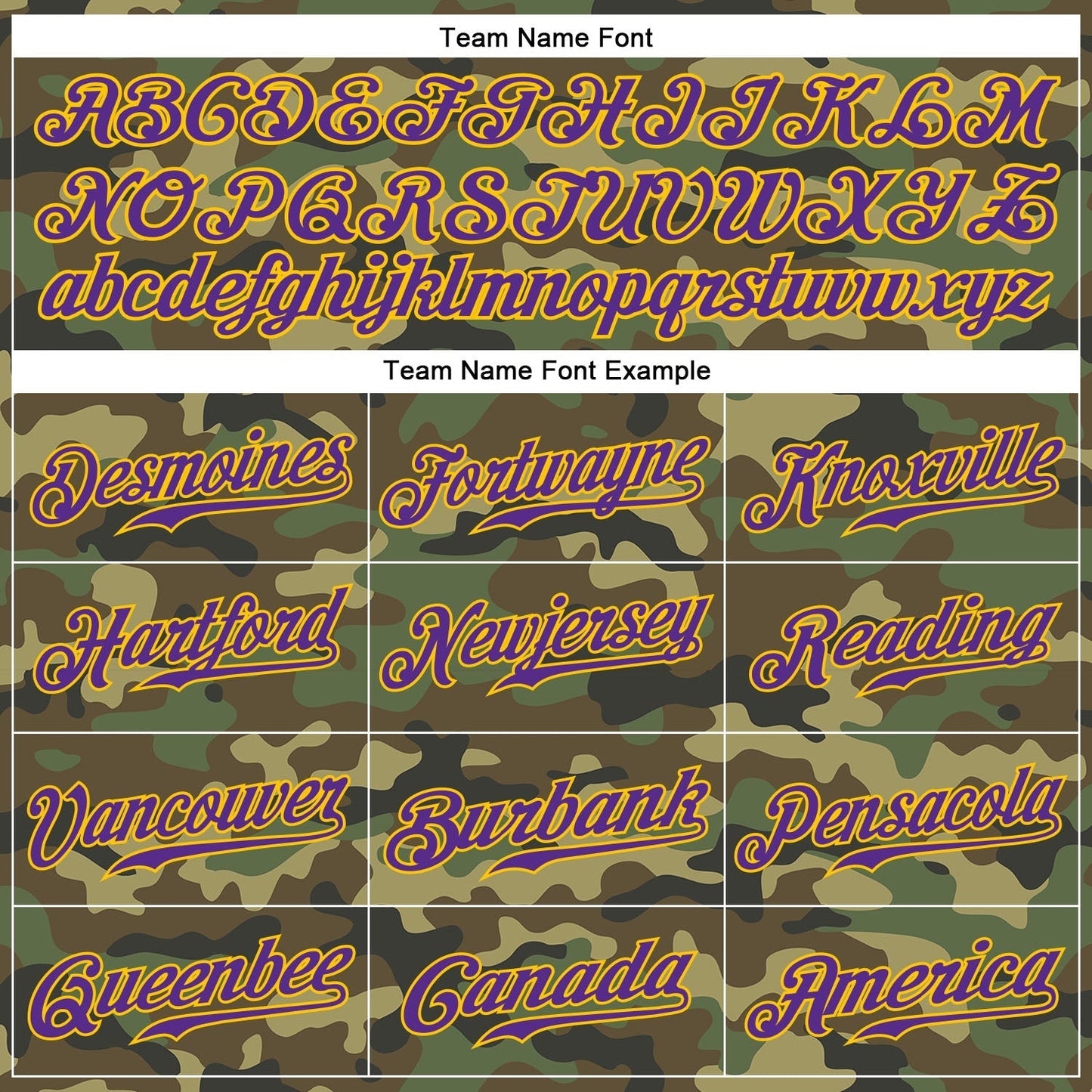 Custom Camo Purple-Gold Authentic Salute To Service Baseball Jersey baseball jersey product view 4