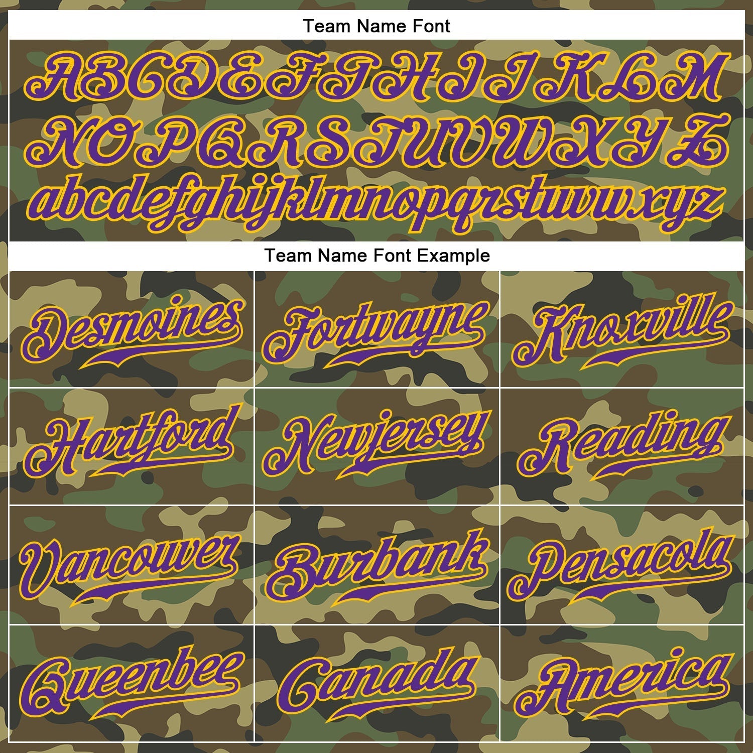 Custom Camo Purple-Gold Authentic Salute To Service Baseball Jersey baseball jersey product view 4
