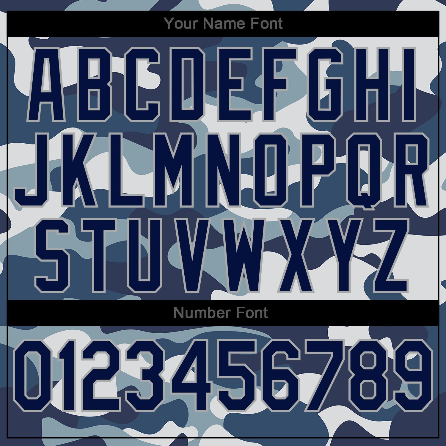 Custom Camo Navy-Gray Authentic Salute To Service Baseball Jersey baseball jersey product view 5