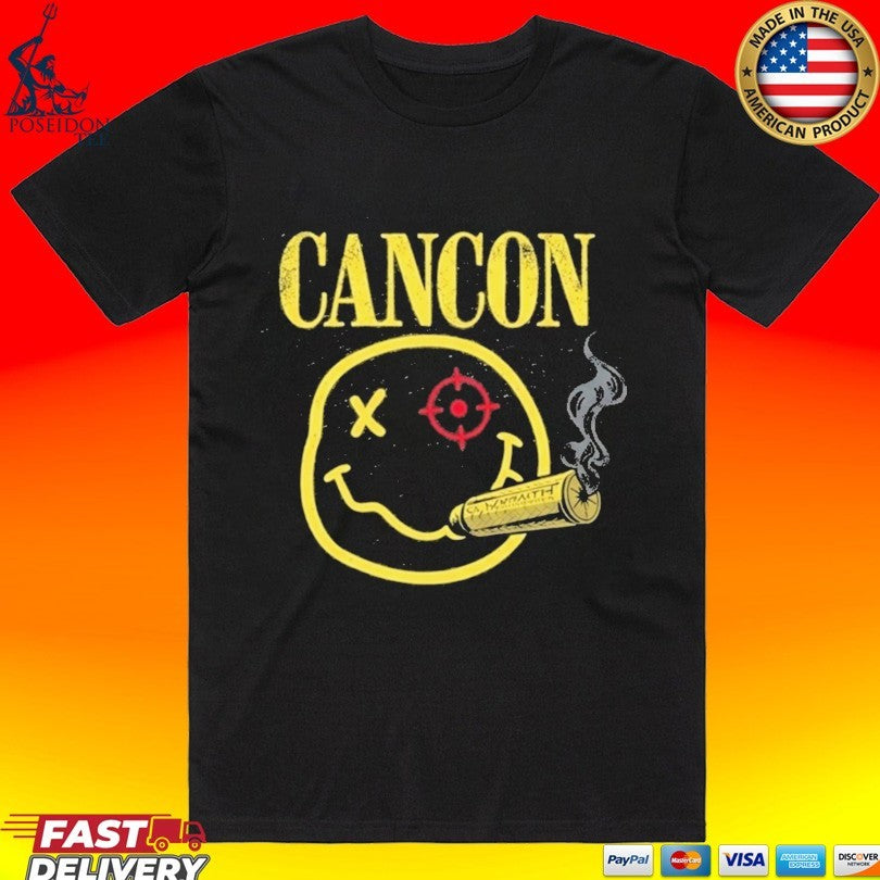 Cancon Smiley T-shirt Unisex T-shirt, Sweatshirt, Hoodie, Long Sleeve Tee - T-Shirt, Sweatshirt, Hoodie
