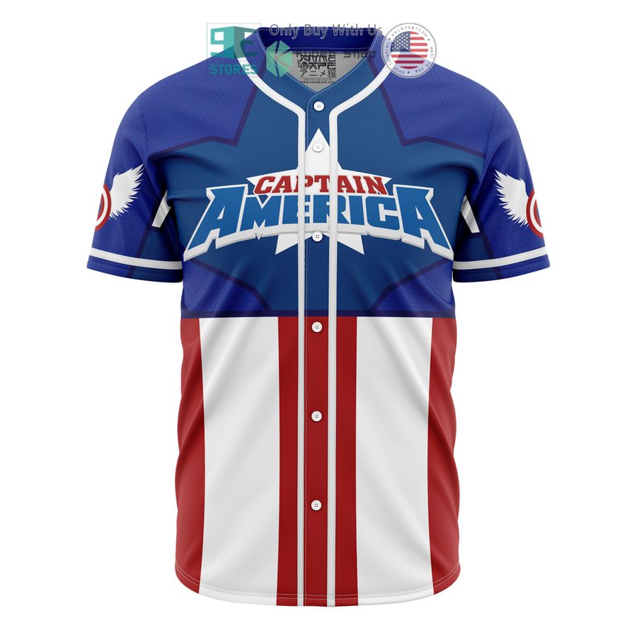 BEST Captain America Baseball Jersey baseball jersey product view 1