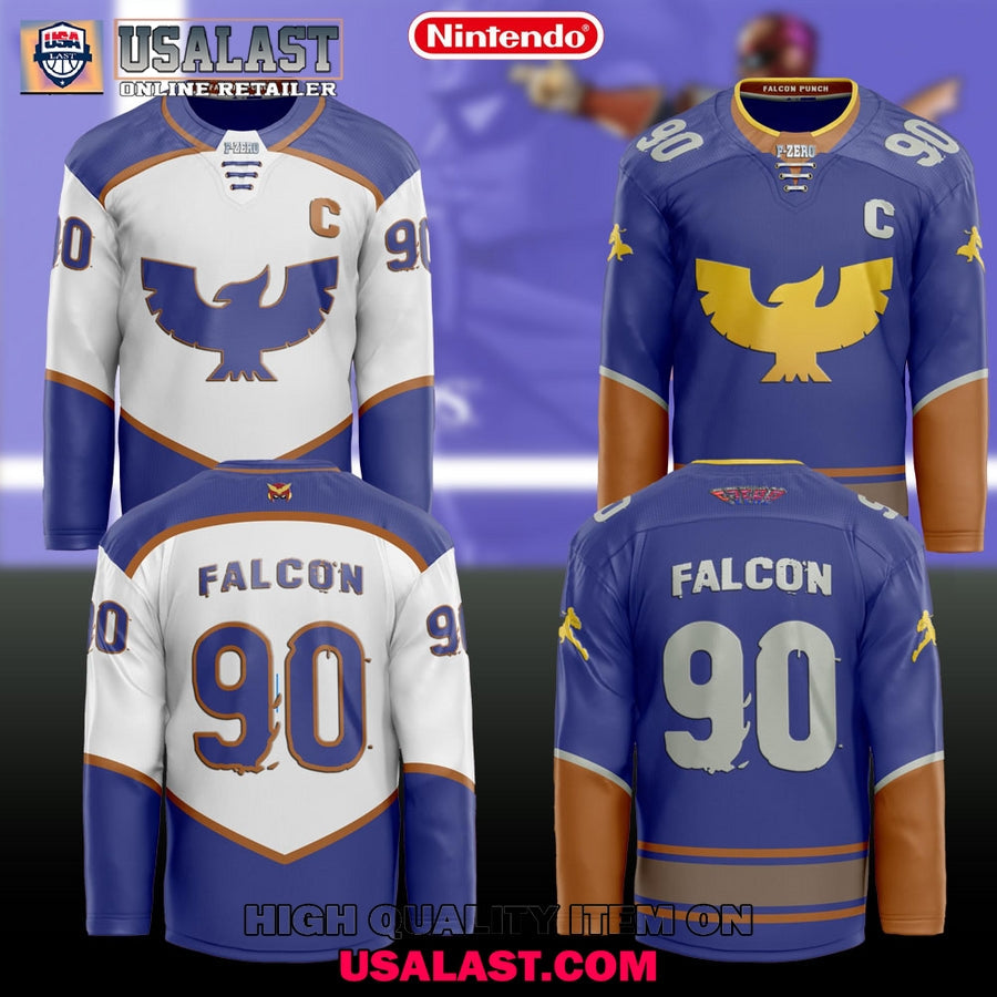 Captain Falcon F-Zero Custom Hockey Jersey hockey jersey product view 1