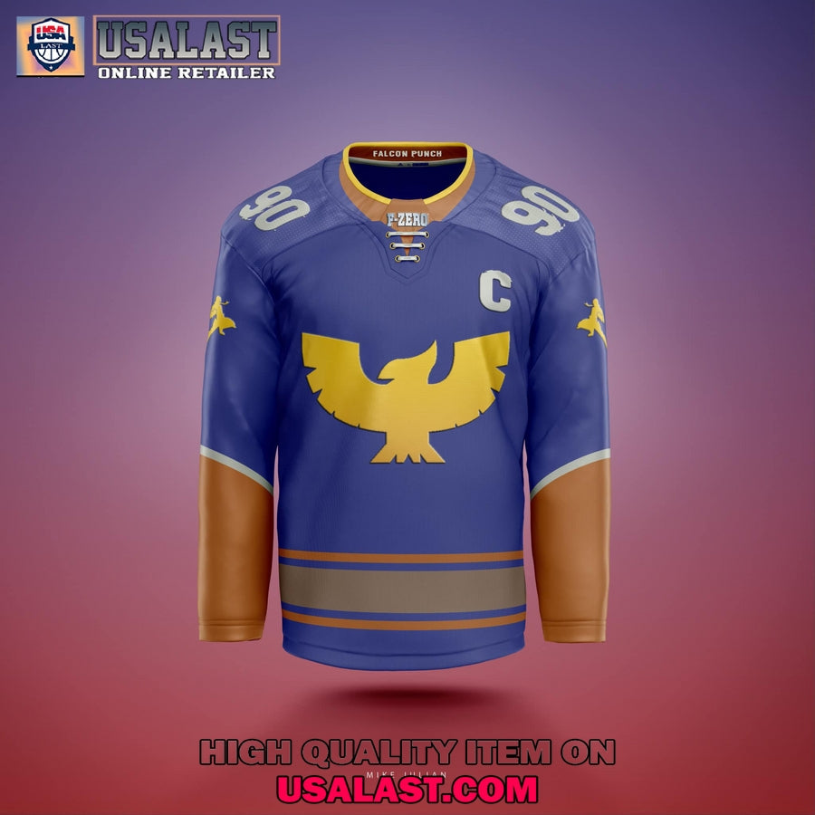 Captain Falcon F-Zero Custom Hockey Jersey hockey jersey product view 2