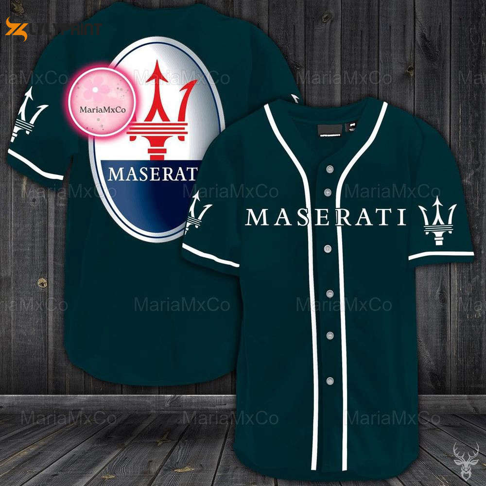 Car Maserati Shirt, Maserati Baseball Jersey, Maserati tshirt - lylyprint.com baseball jersey product view 1