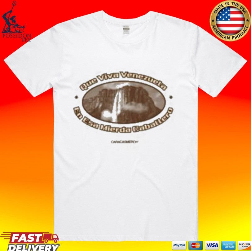 Caracas Merch Que Viva Vzla T-shirt Unisex T-shirt, Sweatshirt, Hoodie, Long Sleeve Tee - T-Shirt, Sweatshirt, Hoodie