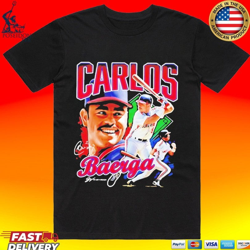 Carlos Baerga Cleveland Indians Baseball Player Collage Vintage T-shirt Unisex T-shirt, Sweatshirt, Hoodie, Long Sleeve Tee - T-Shirt, Sweatshirt, Hoodie