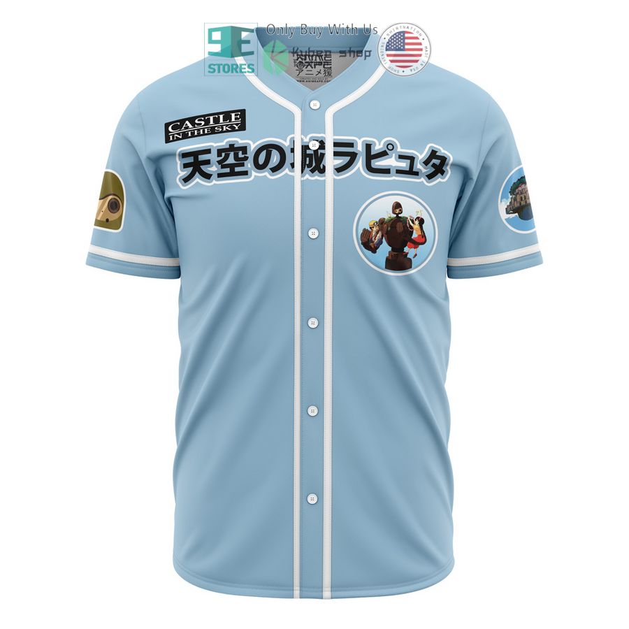 BEST Castle in the Sky Studio Ghibli Baseball Jersey baseball jersey product view 1