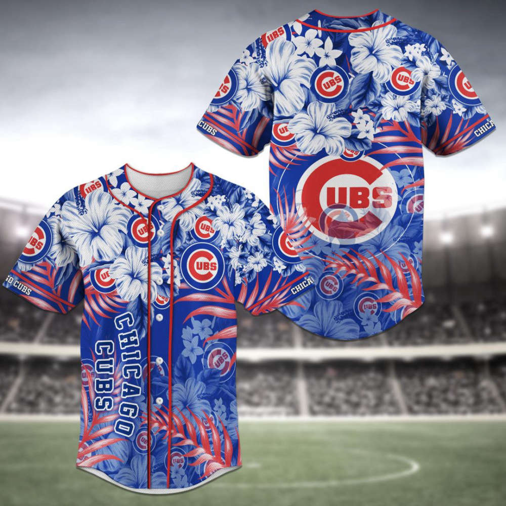 Chicago Cubs Baseball Jersey Personalized 2023 BJ0248 - lylyprint.com baseball jersey product view 2