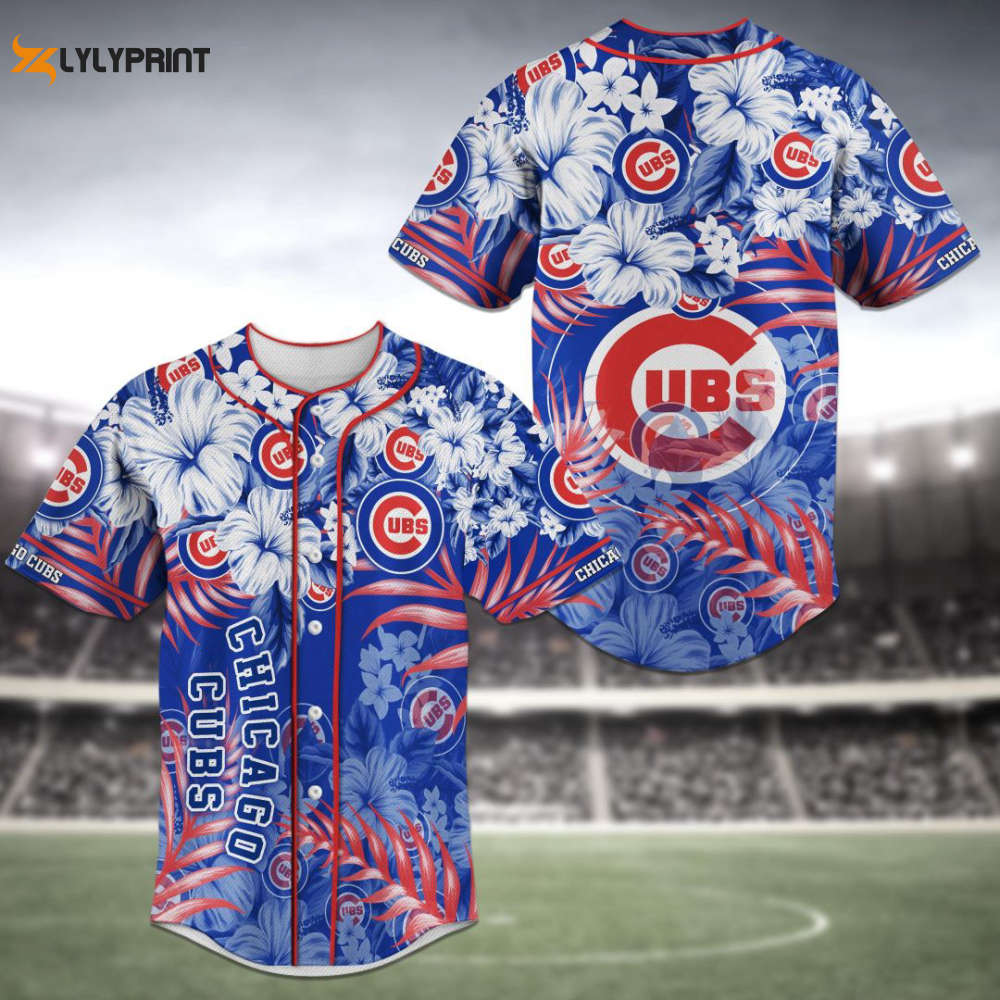 Chicago Cubs Baseball Jersey Personalized 2023 BJ0248 - lylyprint.com baseball jersey product view 1