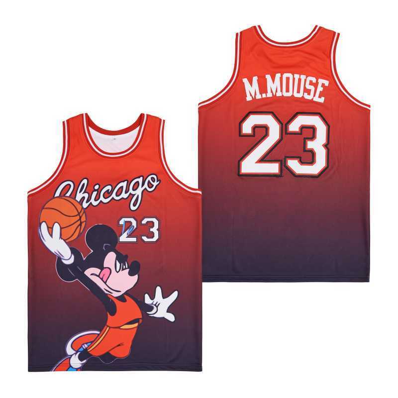 chicago #23 m.mouse Style 1 Basketball Jersey basketball jersey product view 1