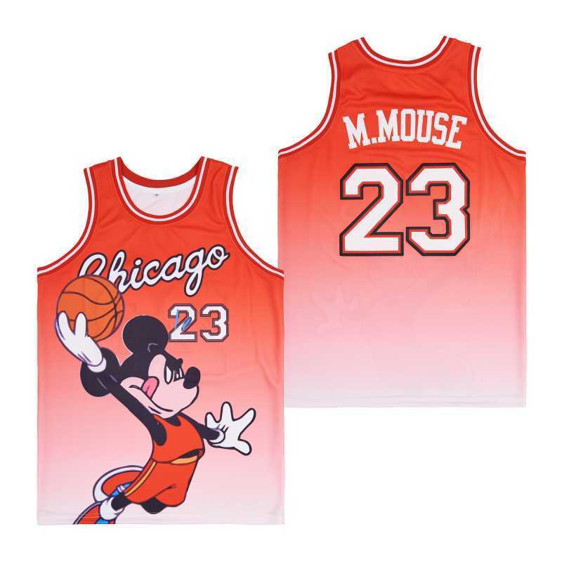chicago #23 m.mouse Style 2 Basketball Jersey basketball jersey product view 1