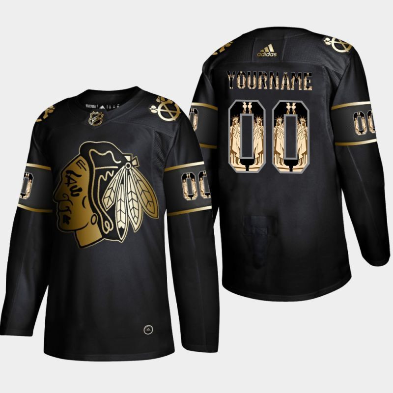 chicago blackhawks Statue of Liberty Hockey Jersey hockey jersey product view 1