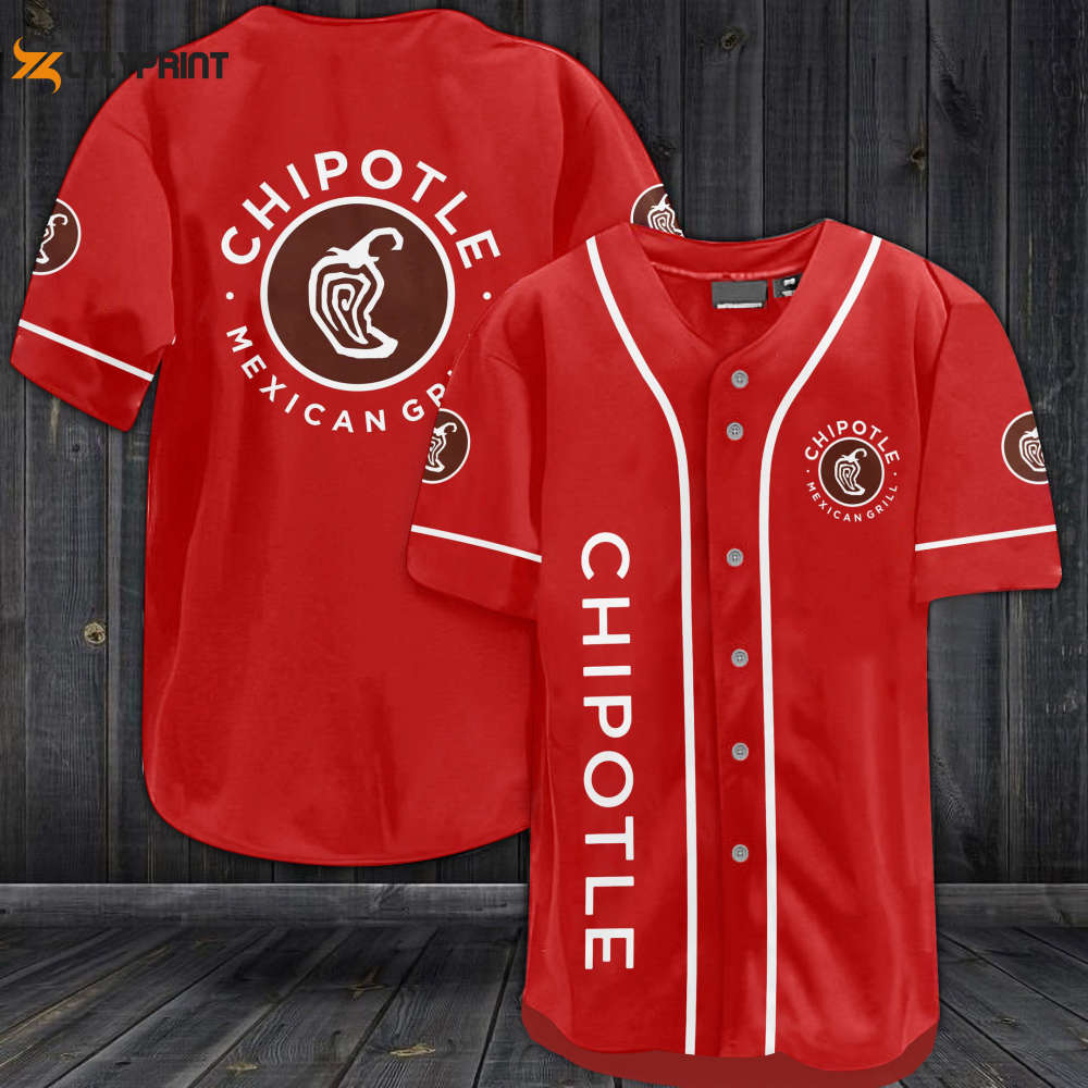 Chipotle Mexican Grill Baseball Jersey - lylyprint.com baseball jersey product view 1