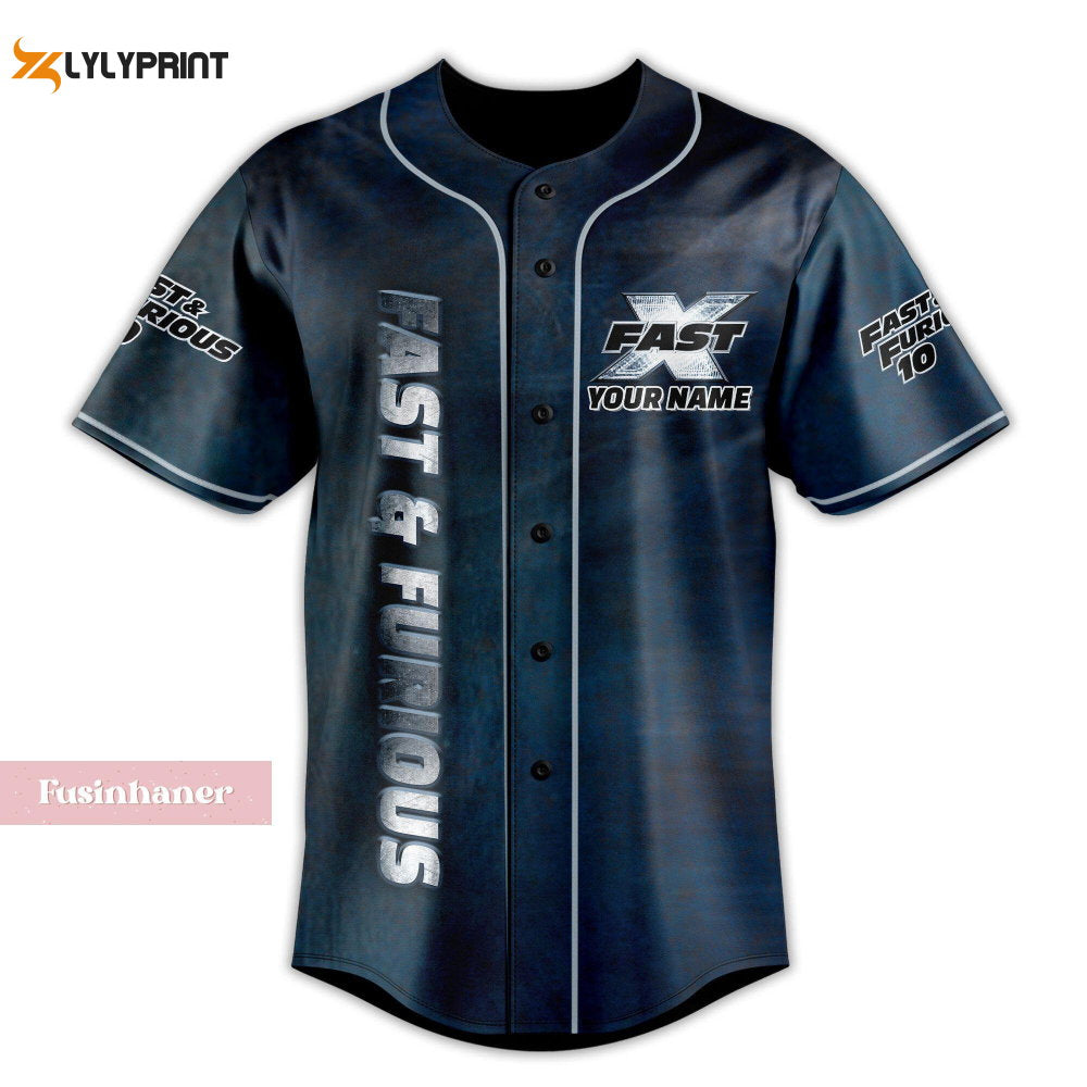 Christmas Fast Furious Jersey, Fast 2 Furious Baseball Jersey - lylyprint.com baseball jersey product view 2