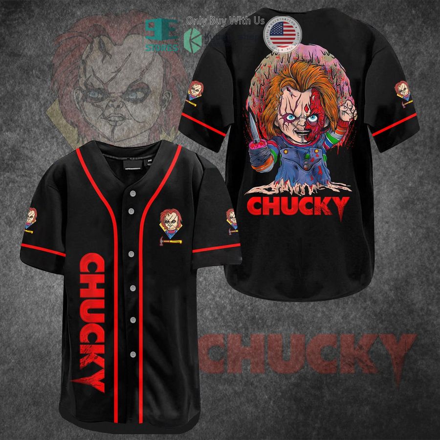 BEST Chucky Horror Movie Baseball Jersey baseball jersey product view 1