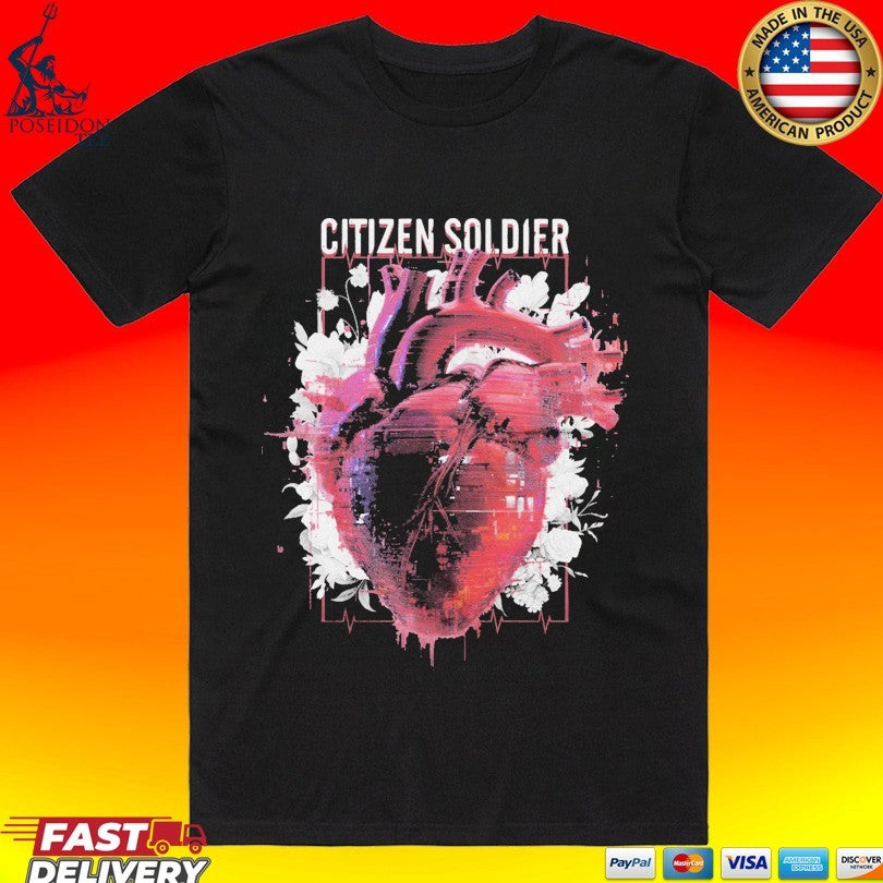 Citizen Soldier Heartbeat T-shirt Unisex T-shirt, Sweatshirt, Hoodie, Long Sleeve Tee - T-Shirt, Sweatshirt, Hoodie