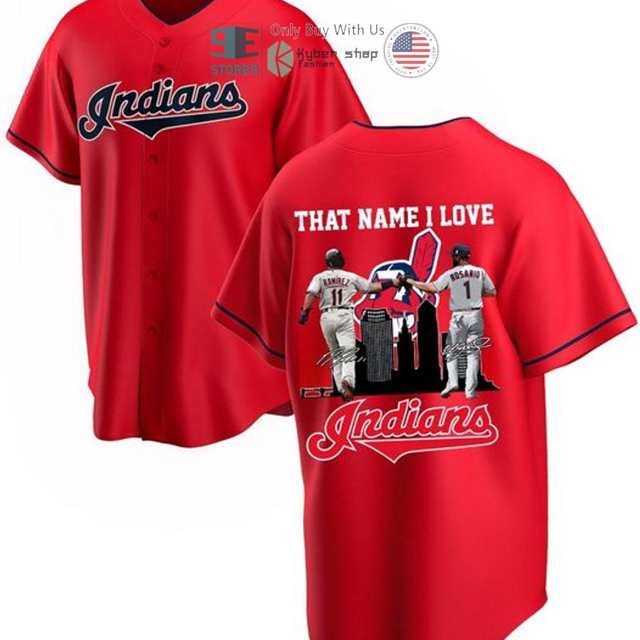 BEST Cleveland Indians That Name I Love Baseball Jersey baseball jersey product view 1