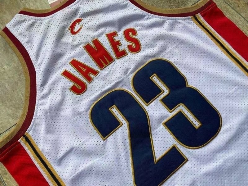 cleveland cavaliers #23 james authentic jersey white Style 5 Basketball Jersey basketball jersey product view 1