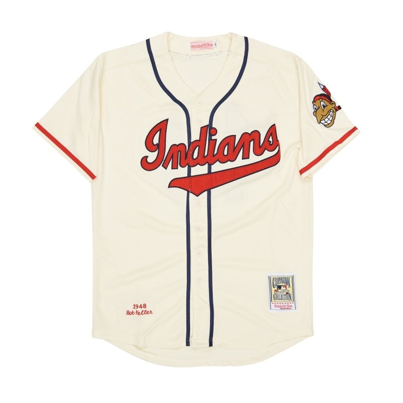 cleveland indians #19 bob feller Style 5 Baseball Jersey baseball jersey product view 1