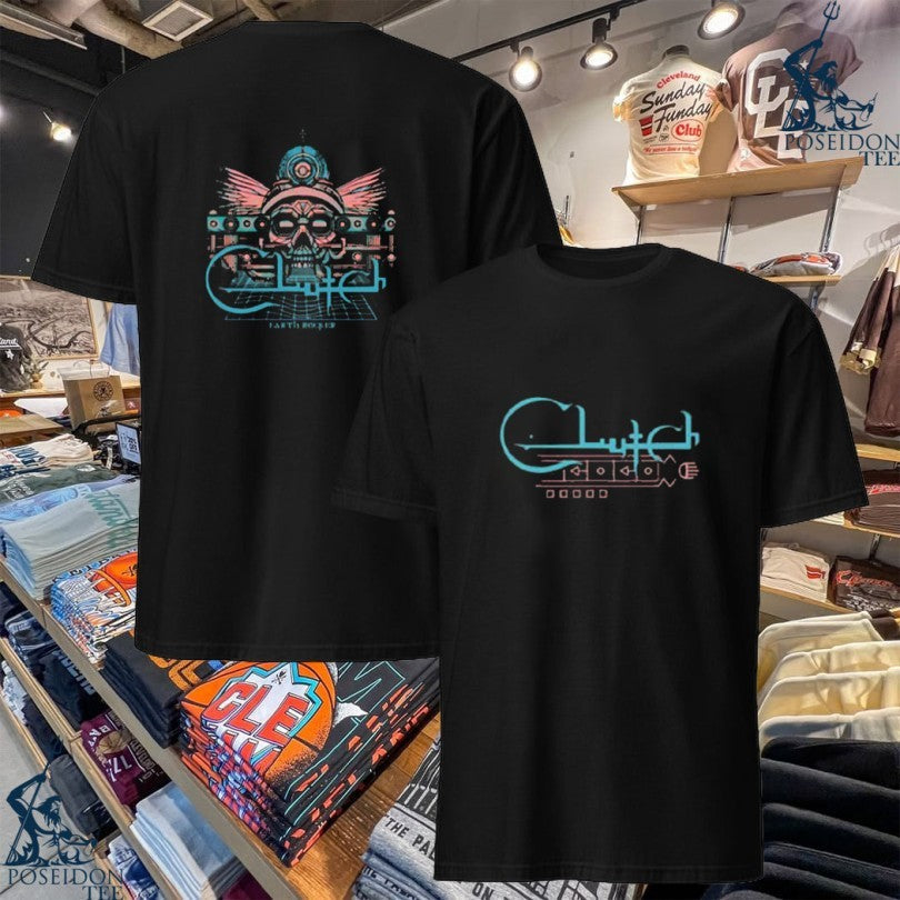 Clutch Earth Rocker The Face T-shirt Unisex T-shirt, Sweatshirt, Hoodie, Long Sleeve Tee - T-Shirt, Sweatshirt, Hoodie