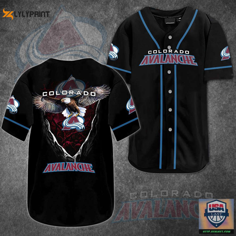 Colorado Avalanche Baseball Jersey For Fans BJ0049 - lylyprint.com baseball jersey product view 1