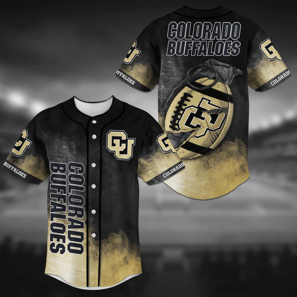 Colorado Buffaloes NCAA Baseball Jersey Shirt Grenade FVJ baseball jersey product view 2