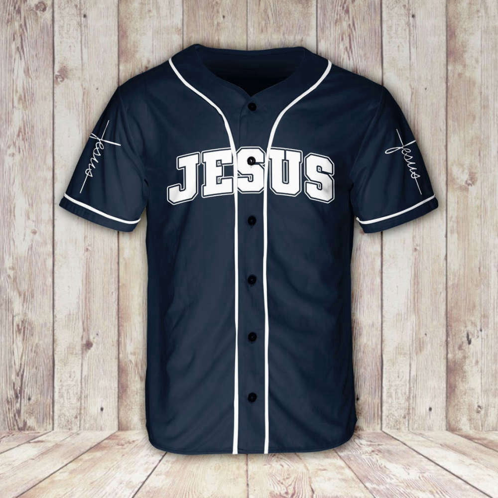Colorful Jesus Hand Storm Baseball Jersey Adult Unisex S-5XL Full Size - Aopprinter baseball jersey product view 2