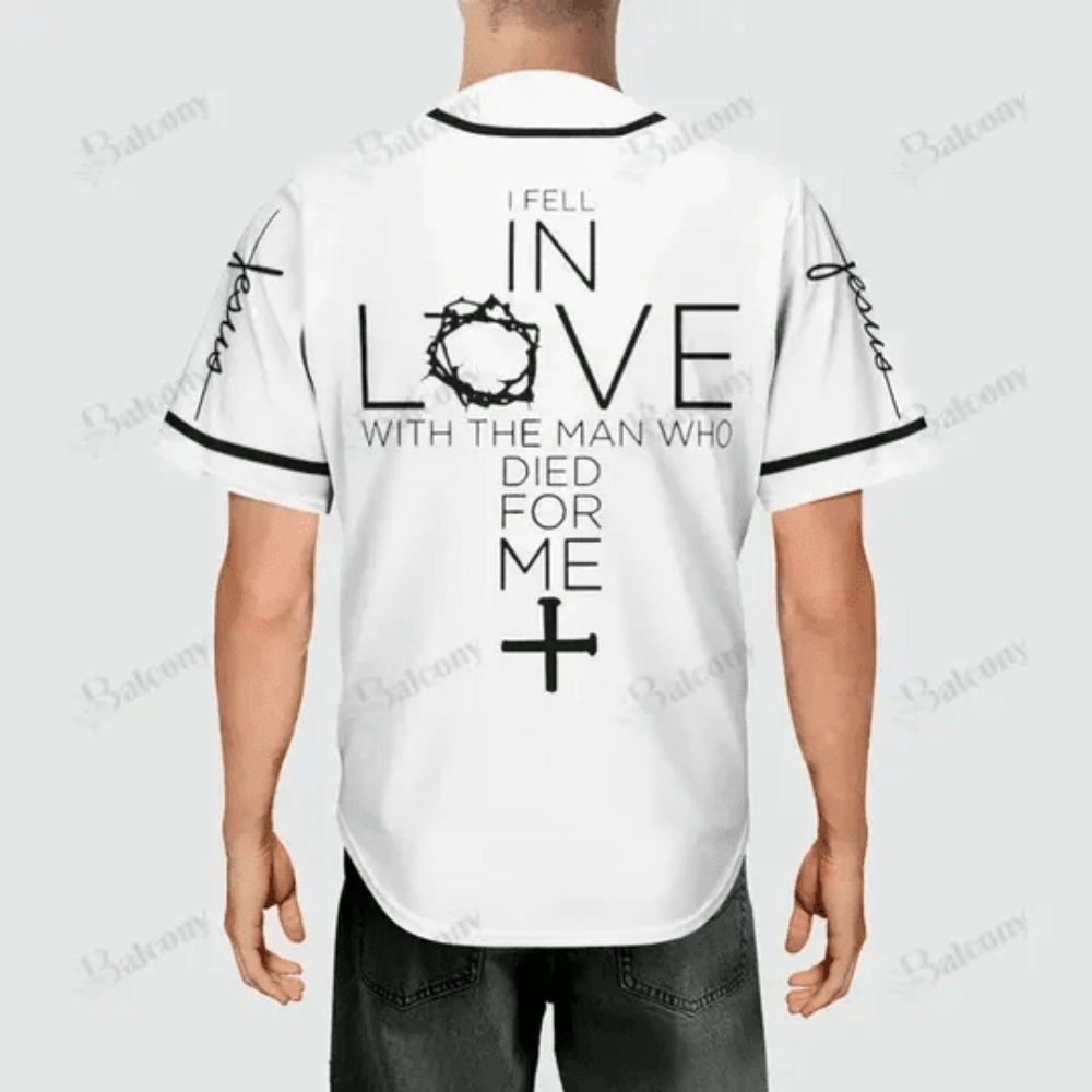 Colorful Jesus I Feel In Love Baseball Jersey Adult Unisex S-5XL Full Size - Aopprinter baseball jersey product view 3