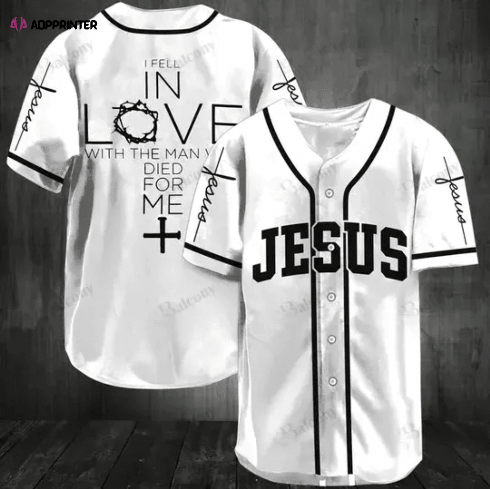 Colorful Jesus I Feel In Love Baseball Jersey Adult Unisex S-5XL Full Size - Aopprinter baseball jersey product view 1