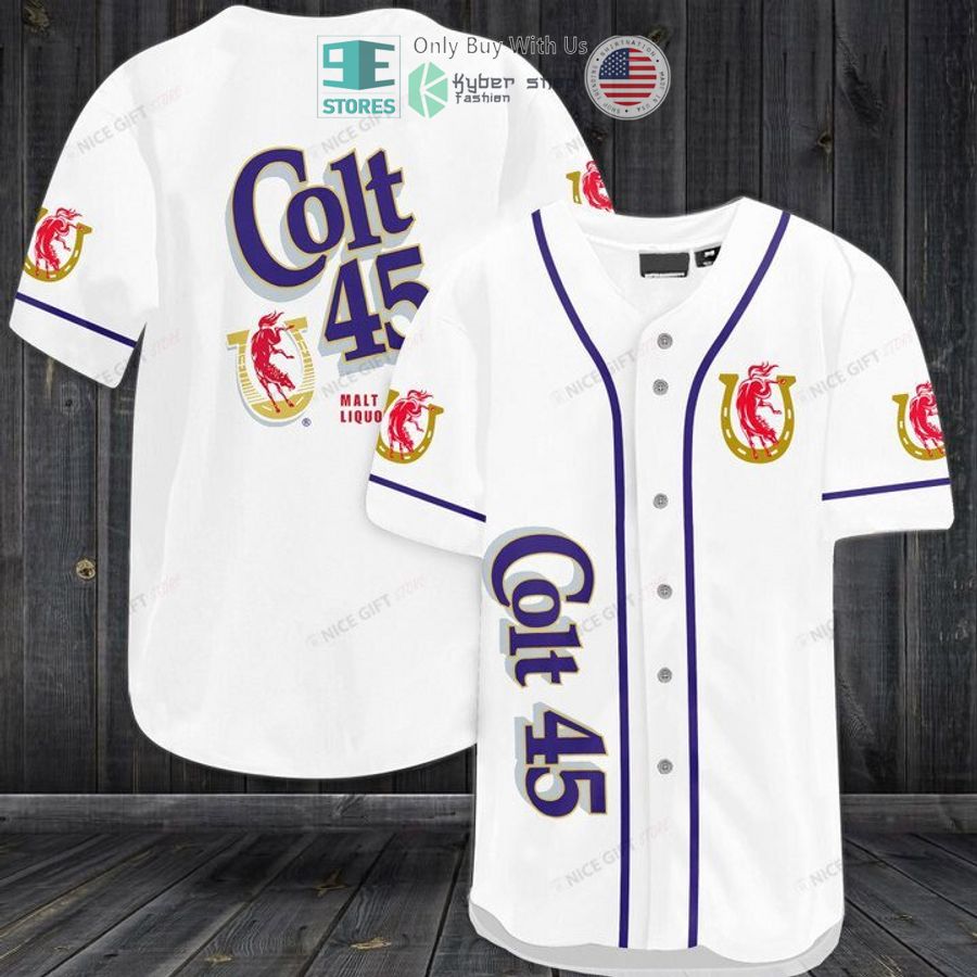 BEST Colt 45 white Baseball Jersey baseball jersey product view 1